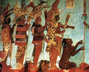 Wandmalerei im Templo de las Pinturas - Bonampak